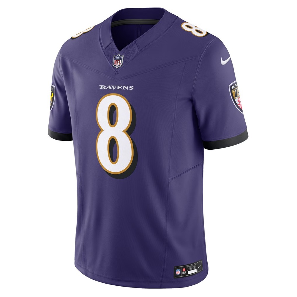 Lamar Jackson Baltimore Ravens Nike Vapor FUSE Game Jersey Mens 3XL $175 New NWT - Picture 2 of 5